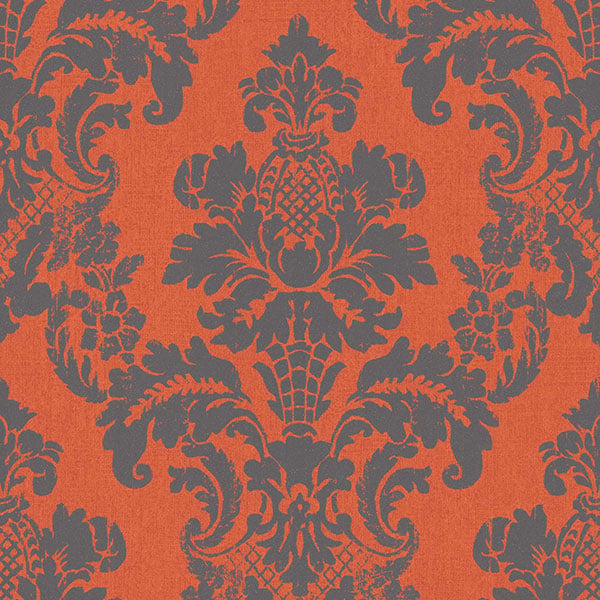 Galerie Wallpaper Product code: 200256 - Venise Wallpaper Collection - Orange Grey Colours -  