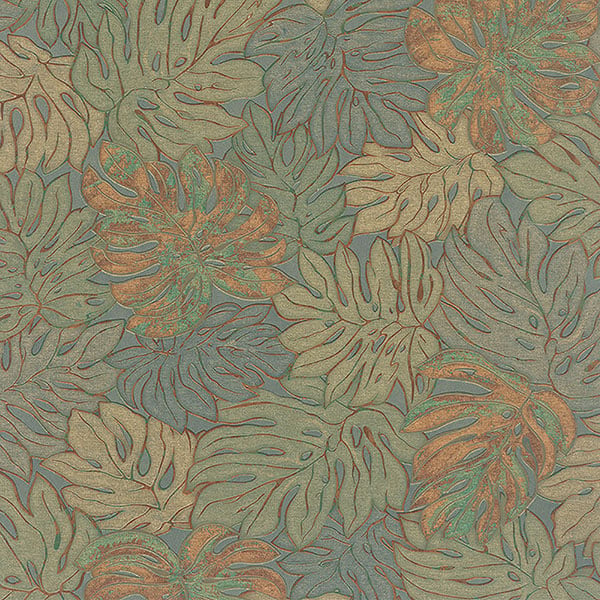 Galerie Wallpaper Product code: 30434 - Essentials Wallpaper Collection - Green Orange Gold Colours -  