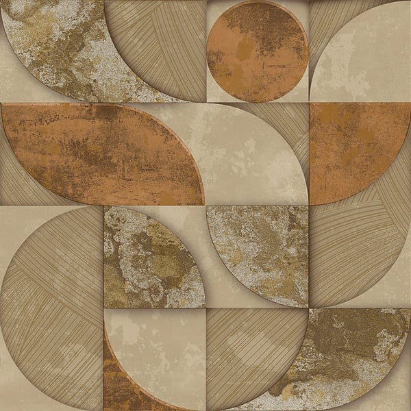 Galerie Wallpaper Product code: 49312 - Stratum Wallpaper Collection - gold orange brown Colours -  