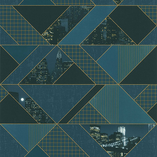 Galerie Wallpaper Product code: 51192601 - Metropolitan Wallpaper Collection - Teal Colours -  
