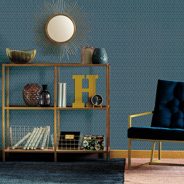 Galerie Wallpaper Product code: 51192701R - Metropolitan Wallpaper Collection - Teal Colours -  