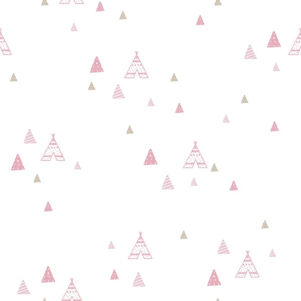Galerie Wallpaper Product code: 5442 - Little Explorers Wallpaper Collection - Pink Beige White Colours -  