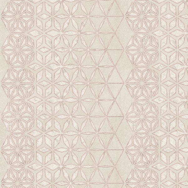 Galerie Wallpaper Product code: 58108 - Geo Wallpaper Collection - Pink Pearl Cream Colours -  