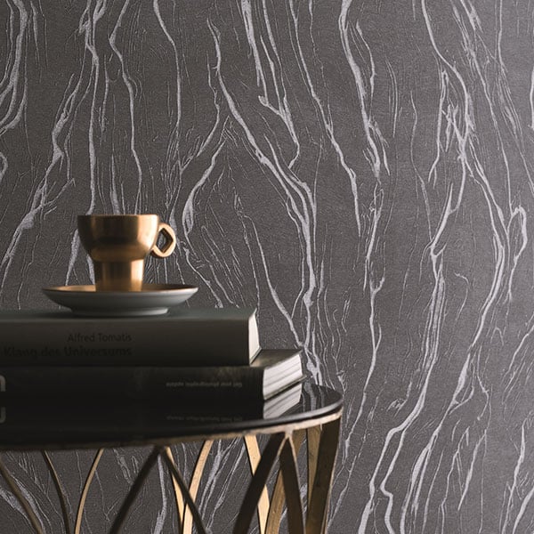 Galerie Wallpaper Product code: 58201CR - Classique Wallpaper Collection - Black Silver Colours -  