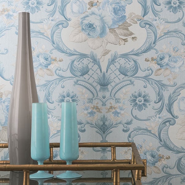 Galerie Wallpaper Product code: 58267R - Classique Wallpaper Collection - Blue Grey Colours -  