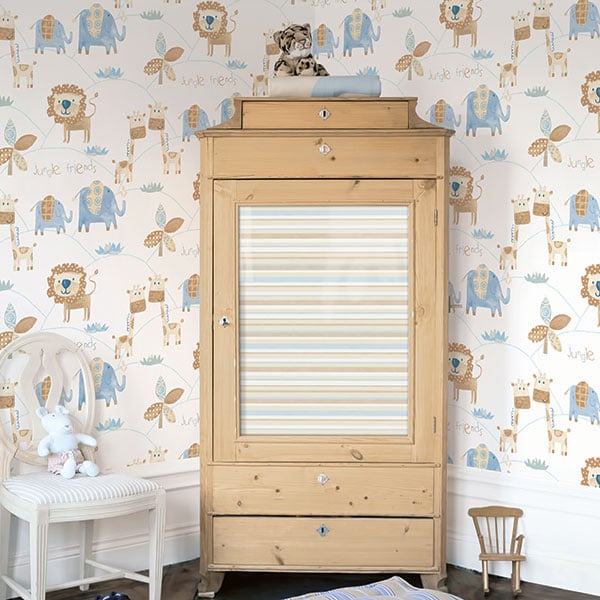 Galerie Wallpaper Product code: G56022R - Just 4 Kids Wallpaper Collection - Blue Beige Colours -  