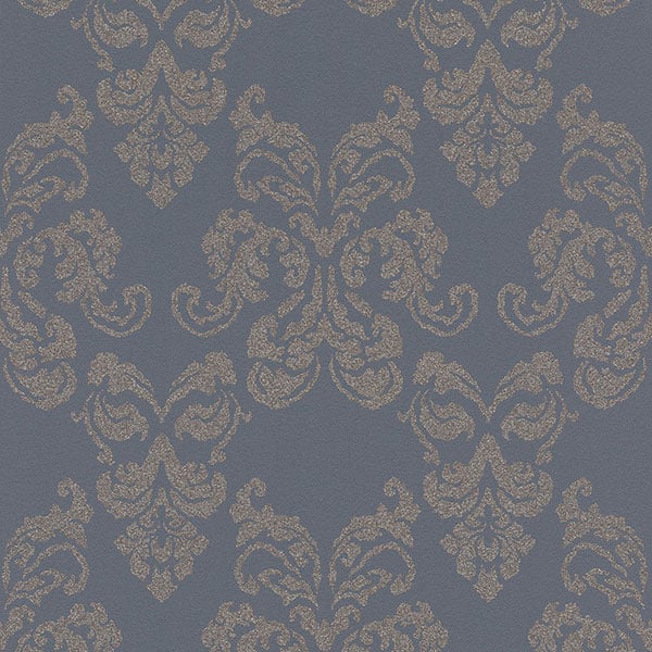 Galerie Wallpaper Product code: GL41105 - Glitterati Wallpaper Collection - Blue Silver Colours -  