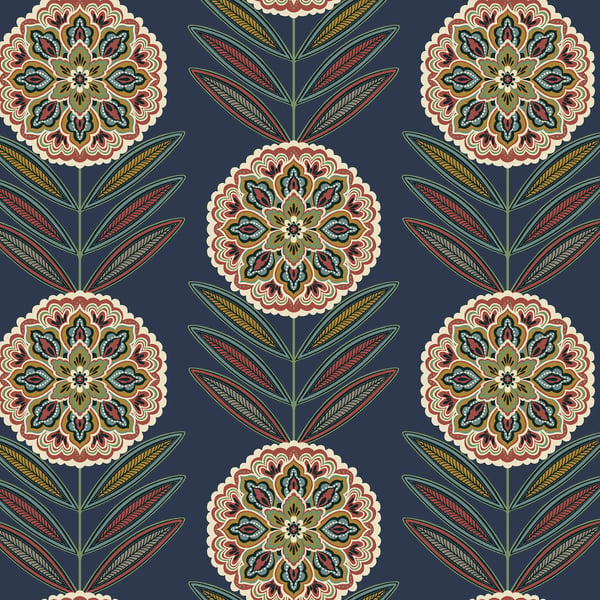 Galerie Wallpaper Product code: TJ40212 - Mulberry Tree Wallpaper Collection - Blue Colours -  