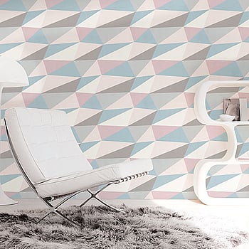 Galerie Wallcoverings Product Code 51183603 - Skandinavia 2 Wallpaper Collection - Pink Blue Grey White Colours -  