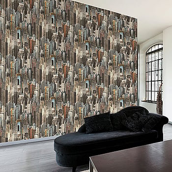 Galerie Wallcoverings Product Code 51192407 - Metropolitan Wallpaper Collection - Orange Colours -  