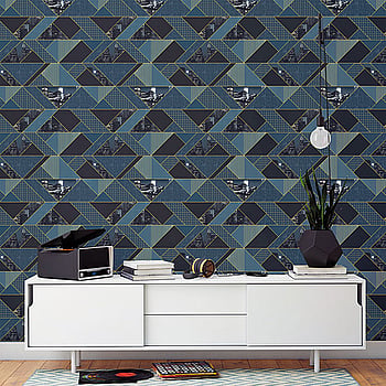 Galerie Wallcoverings Product Code 51192601 - Metropolitan Wallpaper Collection - Teal Colours -  