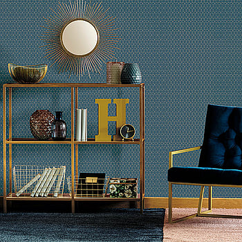 Galerie Wallcoverings Product Code 51192701 - Metropolitan Wallpaper Collection - Teal Colours -  
