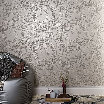 Galerie Wallcoverings Product Code 59102 - Merino Wallpaper Collection - Grey Beige Colours -  
