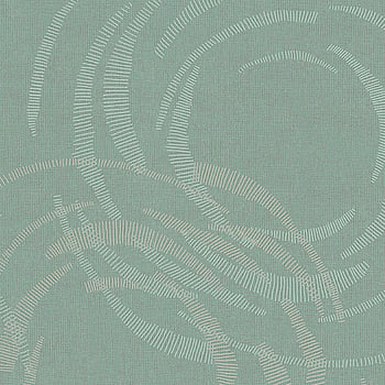 Galerie Wallcoverings Product Code 59123 - Merino Wallpaper Collection - Green Blue Silver Colours -  