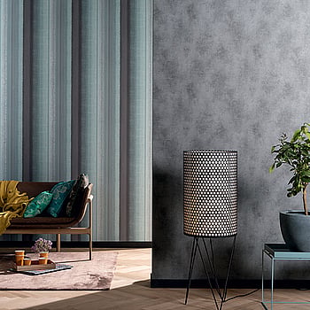Galerie Wallcoverings Product Code 59319 - Loft Wallpaper Collection - Blue Silver Black Grey Colours -  
