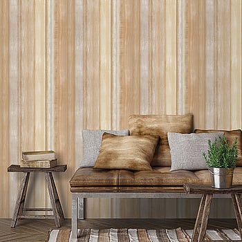 Galerie Wallcoverings Product Code 7350 - Evergreen Wallpaper Collection - Ochre Brown Colours -  