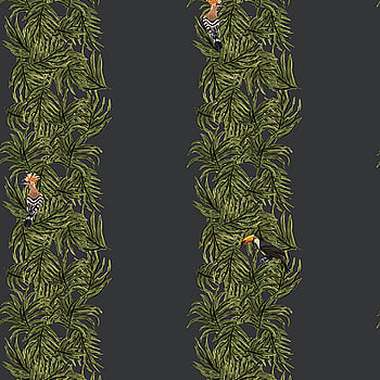 Galerie Wallcoverings Product Code ED13138 - Ted Baker Eden Wallpaper Collection - Navy Blue Green Orange Colours -  
