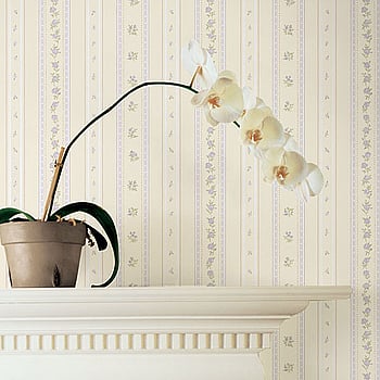 Galerie Wallcoverings Product Code G23223 - Country Cottage Wallpaper Collection - Lilac Beige Colours -  