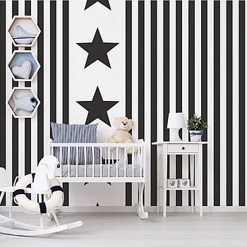 Galerie Wallcoverings Product Code G23337 - Deauville 2 Wallpaper Collection - Black White Colours -  