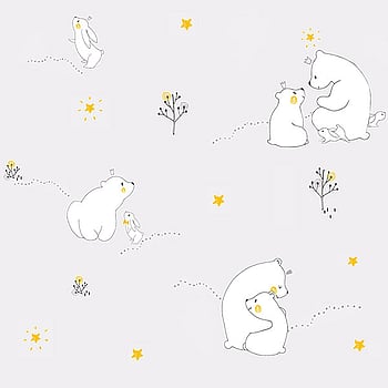 Galerie Wallcoverings Product Code ND21101 - Little Explorers Wallpaper Collection - Grey Yellow Colours -  